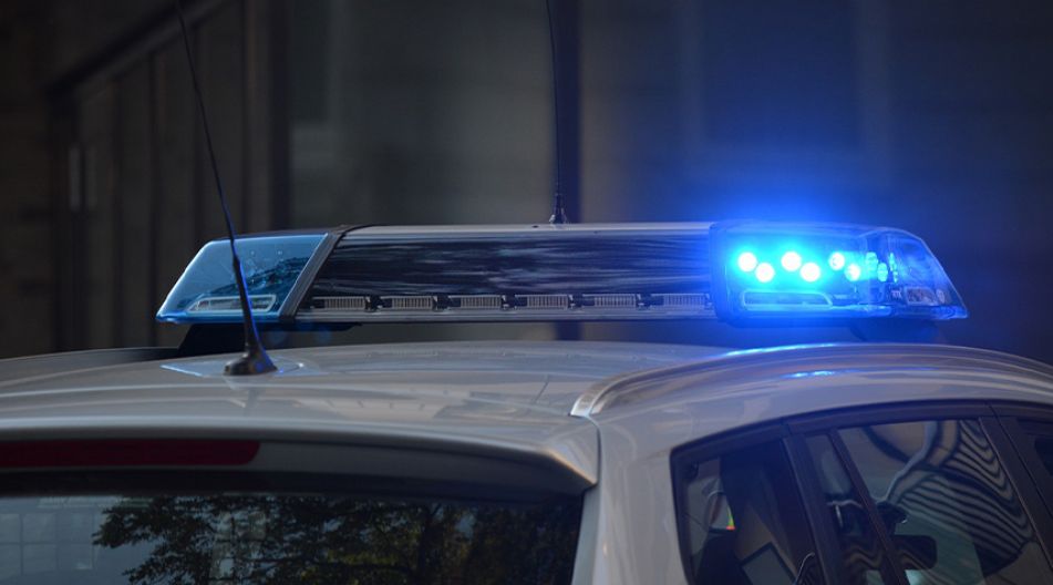 Polizeiwagen mit Blaulicht